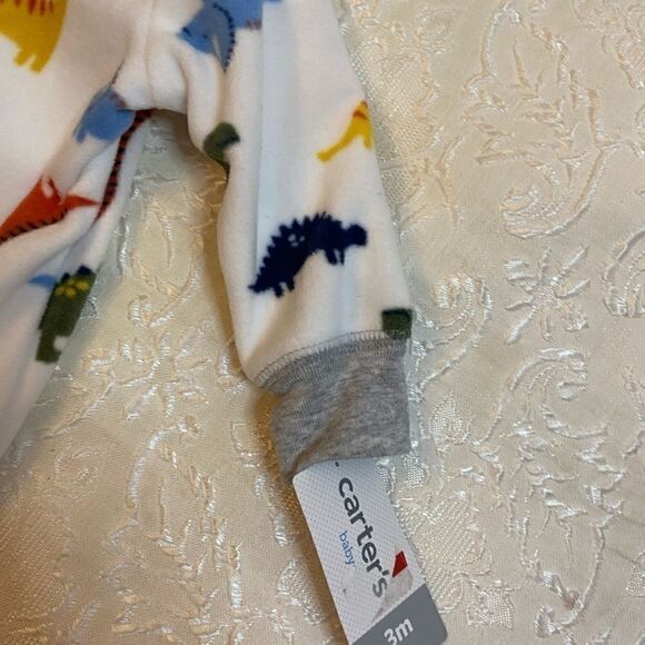 Carter’s Baby Boy Dino print 2 way zip 3 Months - Picture 2 of 9
